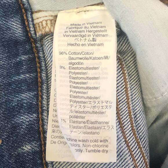 Madewell Slim Demi-Boot Distressed Raw Hem Jeans Size 27 - Picture 9 of 15